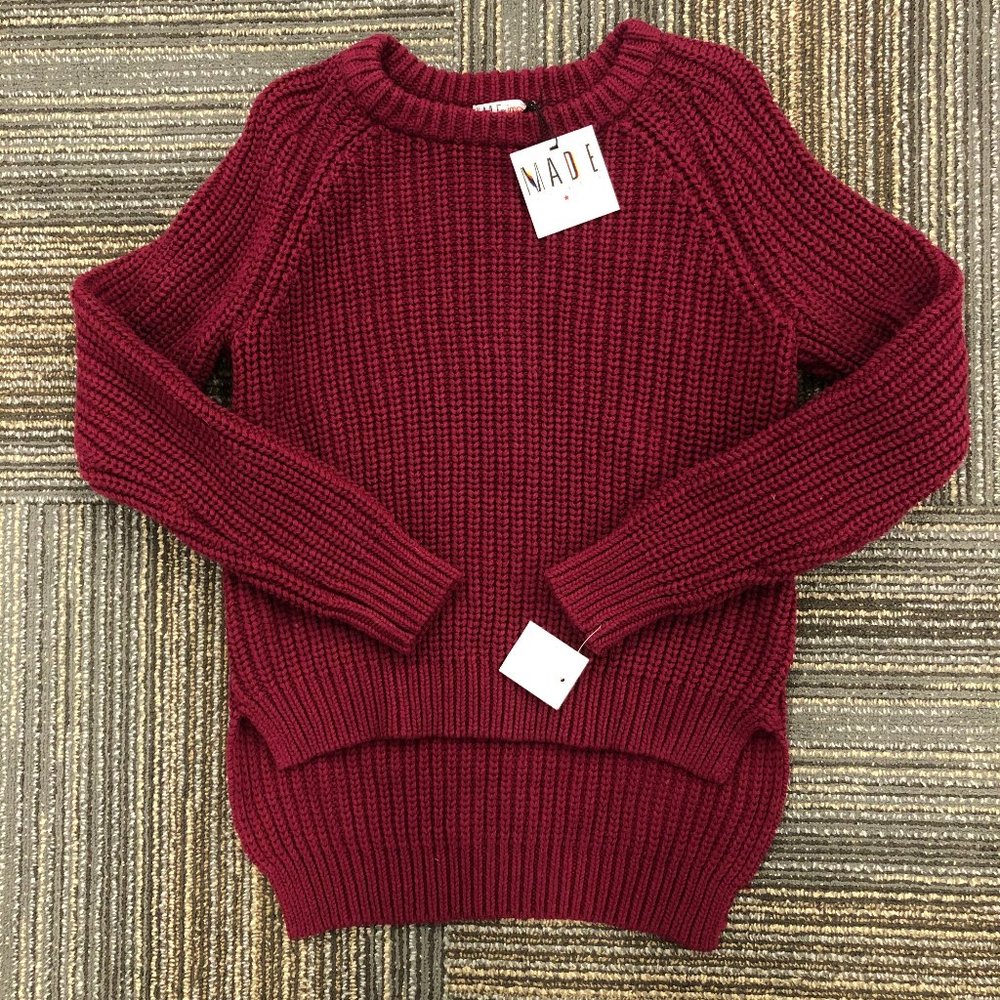 Made for Impulse Shaker Knit Red Sweater